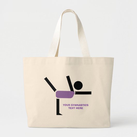 Gymnastiekgiften, aangepast voor turnscans grote tote bag (Voorkant)