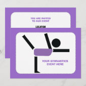 Gymnastiekgiften, aangepast voor turnscans kaart (Voorkant / Achterkant)