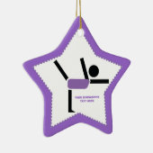 Gymnastiekgiften, aangepast voor turnscans keramisch ornament (Rechts)