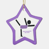 Gymnastiekgiften, aangepast voor turnscans keramisch ornament (Links)