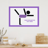 Gymnastiekgiften, aangepast voor turnscans poster (Keuken)