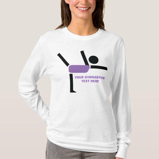 Gymnastiekgiften, aangepast voor turnscans t-shirt (Voorkant)
