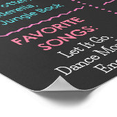 Gymnastiekgymnast Birthday Mijlplank Poster (Hoek)