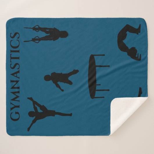 Gymnastiekjongens sherpa deken. sherpa deken (Voorkant (horizontaal))
