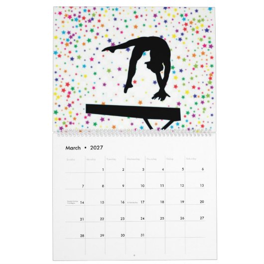 Gymnastiekkalender Kalender (Mar 2027)