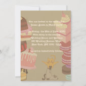 Gymnastiekkatten Sofa Cakes Wedding Kaart (Achterkant)