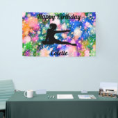 Gymnastiekkleur Burst Happy Birthday Banner (Beurs)
