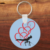 Gymnastiekknoppen sleutelhanger. sleutelhanger (Voorkant)