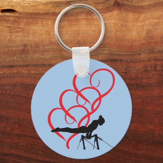 Gymnastiekknoppen sleutelhanger. sleutelhanger (Voorkant)