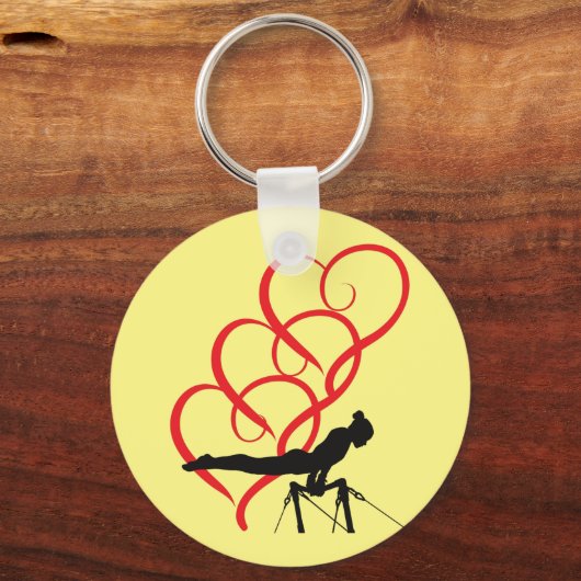 Gymnastiekknoppen sleutelhanger. sleutelhanger (Voorkant)