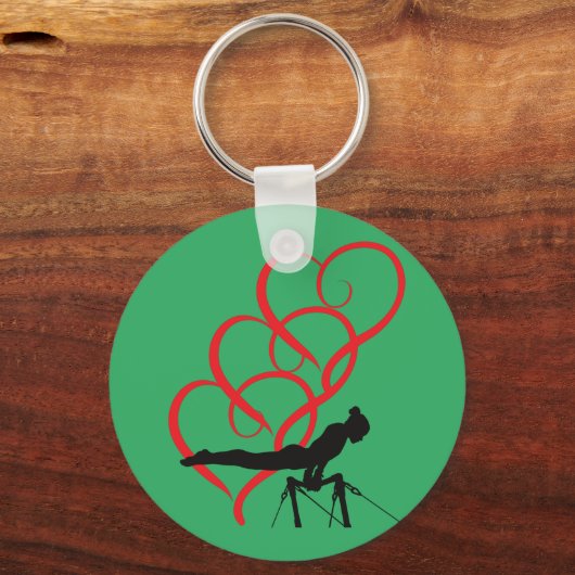 Gymnastiekknoppen sleutelhanger. sleutelhanger (Voorkant)