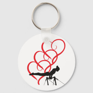 Gymnastiekknoppen sleutelhanger. sleutelhanger