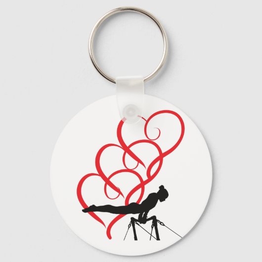 Gymnastiekknoppen sleutelhanger. sleutelhanger (Voorkant)