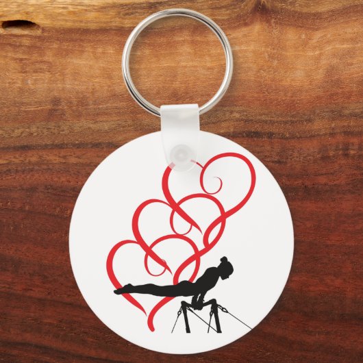 Gymnastiekknoppen sleutelhanger. sleutelhanger (Voorkant)