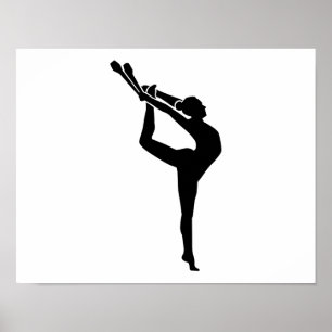 Gymnastiekmeisje Poster