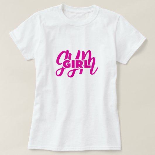 gymnastiekmeisje t-shirt (Design voorkant)