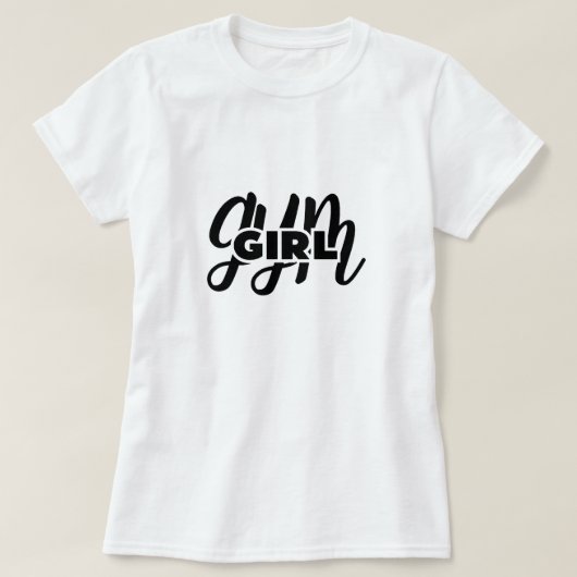 gymnastiekmeisje t-shirt (Design voorkant)
