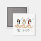 gymnastiekmeisjes magneet (Voorkant / Achterkant)
