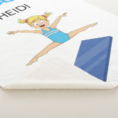 Gymnastiekmeisjes Sherpa blanket gepersonaliseerd. Sherpa Deken (3/4)