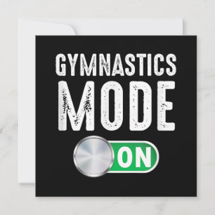 Gymnastiekmodus op gazolgymnast atlete cola bedankkaart