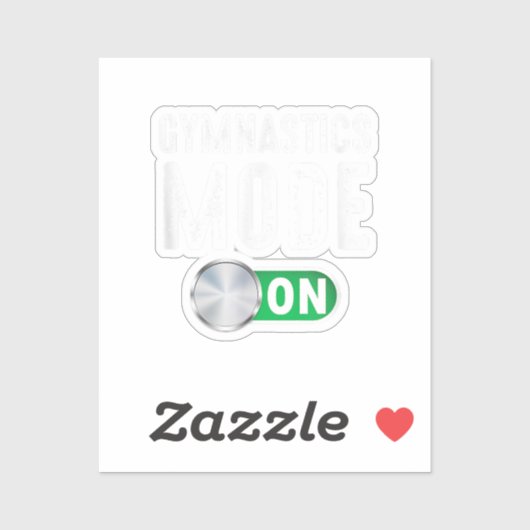 Gymnastiekmodus op gazolgymnast atlete cola sticker (Vel)