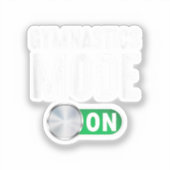 Gymnastiekmodus op gazolgymnast atlete cola sticker (Voorkant)