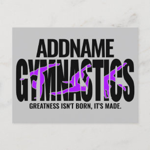 GymnastiekNAAM Acrobat Team Handspring Gymnast Briefkaart