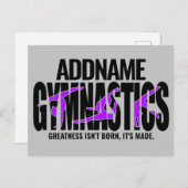 GymnastiekNAAM Acrobat Team Handspring Gymnast Briefkaart (Voorkant / Achterkant)