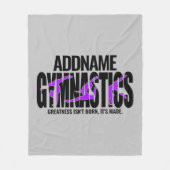 GymnastiekNAAM Acrobat Team Handspring Gymnast Fleece Deken (Voorkant)