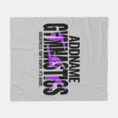 GymnastiekNAAM Acrobat Team Handspring Gymnast Fleece Deken (Voorkant (Horizontaal))