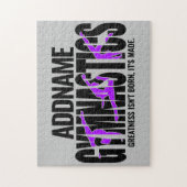 GymnastiekNAAM Acrobat Team Handspring Gymnast Legpuzzel (Verticaal)