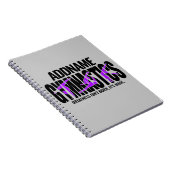 GymnastiekNAAM Acrobat Team Handspring Gymnast Notitieboek (Rechterzijde)