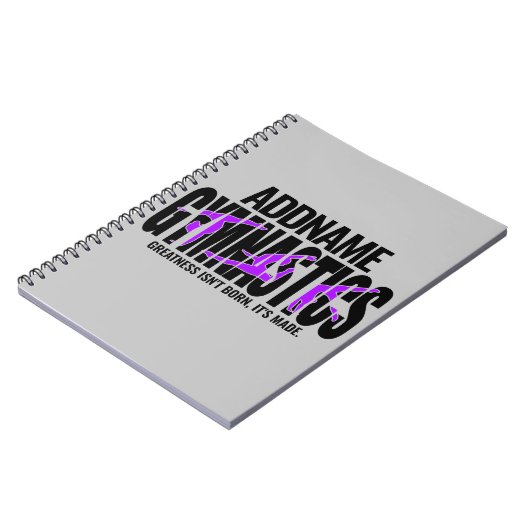 GymnastiekNAAM Acrobat Team Handspring Gymnast Notitieboek (Linkerzijde)