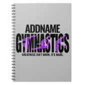 GymnastiekNAAM Acrobat Team Handspring Gymnast Notitieboek (Voorkant)