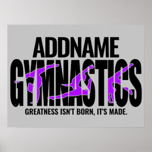 GymnastiekNAAM Acrobat Team Handspring Gymnast Poster