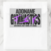 GymnastiekNAAM Acrobat Team Handspring Gymnast Rechthoekige Sticker (Tas)