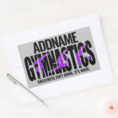 GymnastiekNAAM Acrobat Team Handspring Gymnast Rechthoekige Sticker (Envelop)