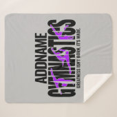 GymnastiekNAAM Acrobat Team Handspring Gymnast Sherpa Deken (Voorkant (horizontaal))