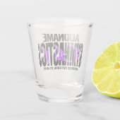 GymnastiekNAAM Acrobat Team Handspring Gymnast Shot Glas (Achterkant)