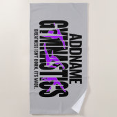 GymnastiekNAAM Acrobat Team Handspring Gymnast Strandlaken (Voorkant)