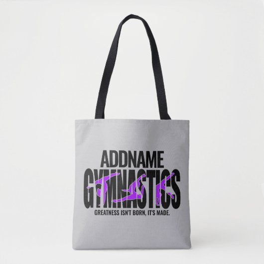 GymnastiekNAAM Acrobat Team Handspring Gymnast Tote Bag (Voorkant)