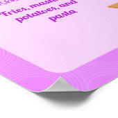 Gymnastiekpartij 1st Birthday Milestone Poster (Hoek)