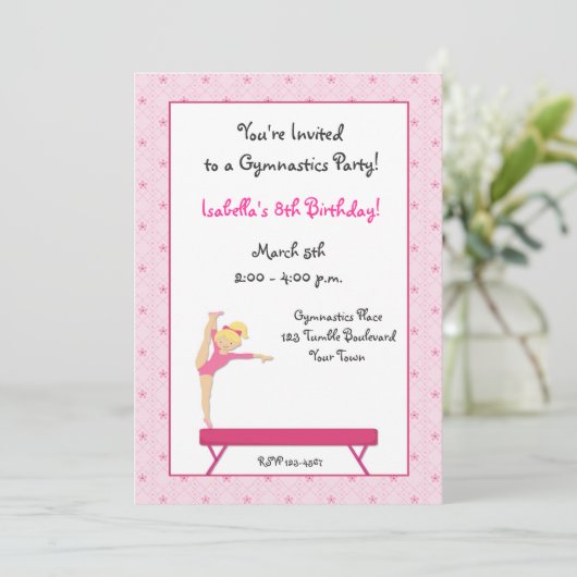 Gymnastiekpartij, Balansspel Kaart (Staand voorkant)