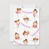 Gymnastiekpartij Dank u kaart (Achterkant)