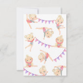 Gymnastiekpartij Dank u kaart (Achterkant)