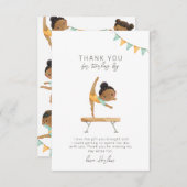 Gymnastiekpartij Dank u kaart (Voorkant / Achterkant)