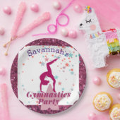 Gymnastiekpartij Glitter & Stars Papieren Bordje (Feest)