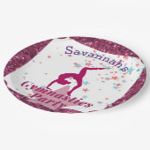 Gymnastiekpartij Glitter & Stars Papieren Bordje (Gekanteld)