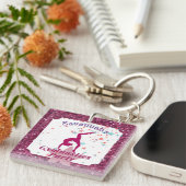 Gymnastiekpartij Glitter & Stars Sleutelhanger (Voorkant Rechts)
