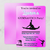 Gymnastiekpartij Kaart (Voorkant / Achterkant)